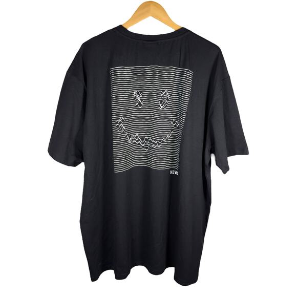 NEWSZN Optical Illusion Smiley T-shirt Men’s XXL - Designer Streetwear Skater - Picture 1 of 10